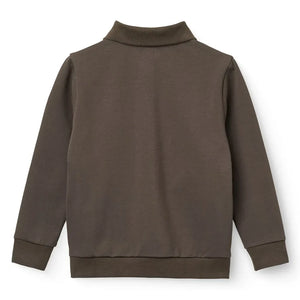 Copenhagen Colors - Stretch Organic Cotton Cardigan | Dark Brown