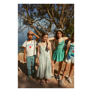 Piupiuchick - Organic Cotton Floral Shorts | White