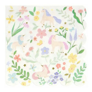 Meri Meri - Meadow Unicorns Paper Towels - 16-Pack