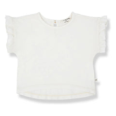 1+ in the Family - Ruffled Campanet T-Shirt | White