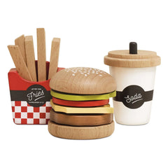Le Toy Van - Burger, French Fries, and Soft Drinks Play Set
