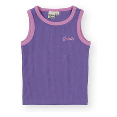 Goldie + Ace - Contrast Ribbed Tank Top | Purple