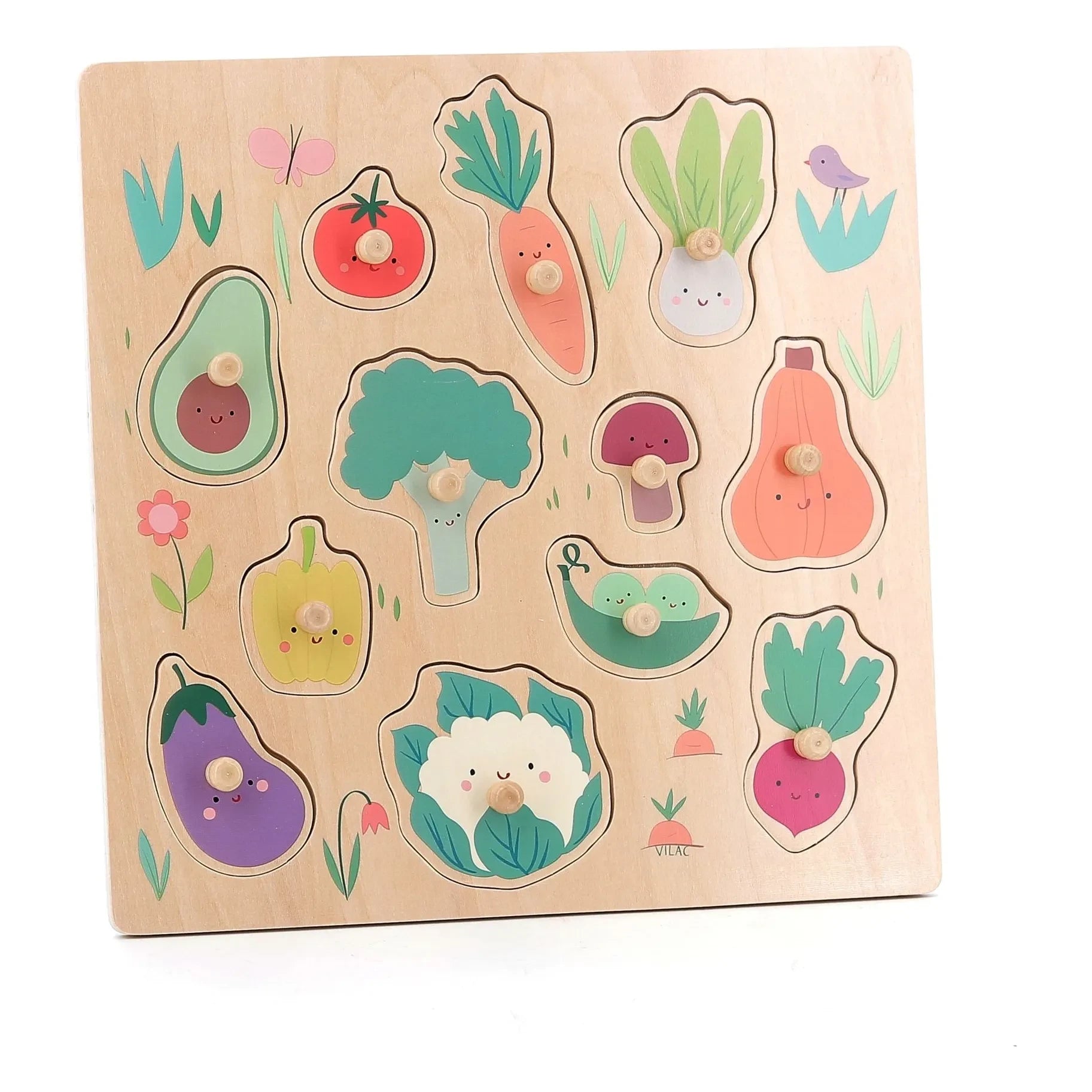 Vilac - Sarah Betz Vegetable Garden Puzzle