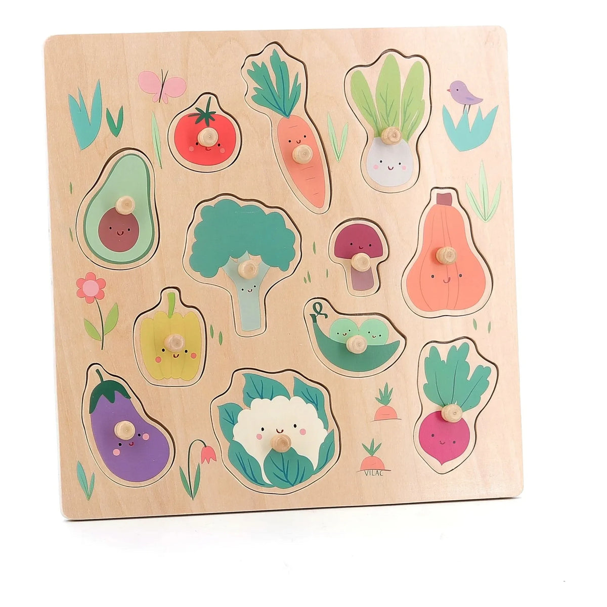 Vilac - Sarah Betz Vegetable Garden Puzzle