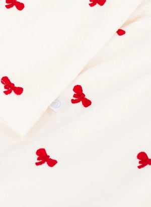 Petit Bateau - Organik Pamuklu Düğümlü Bluz | Ekru