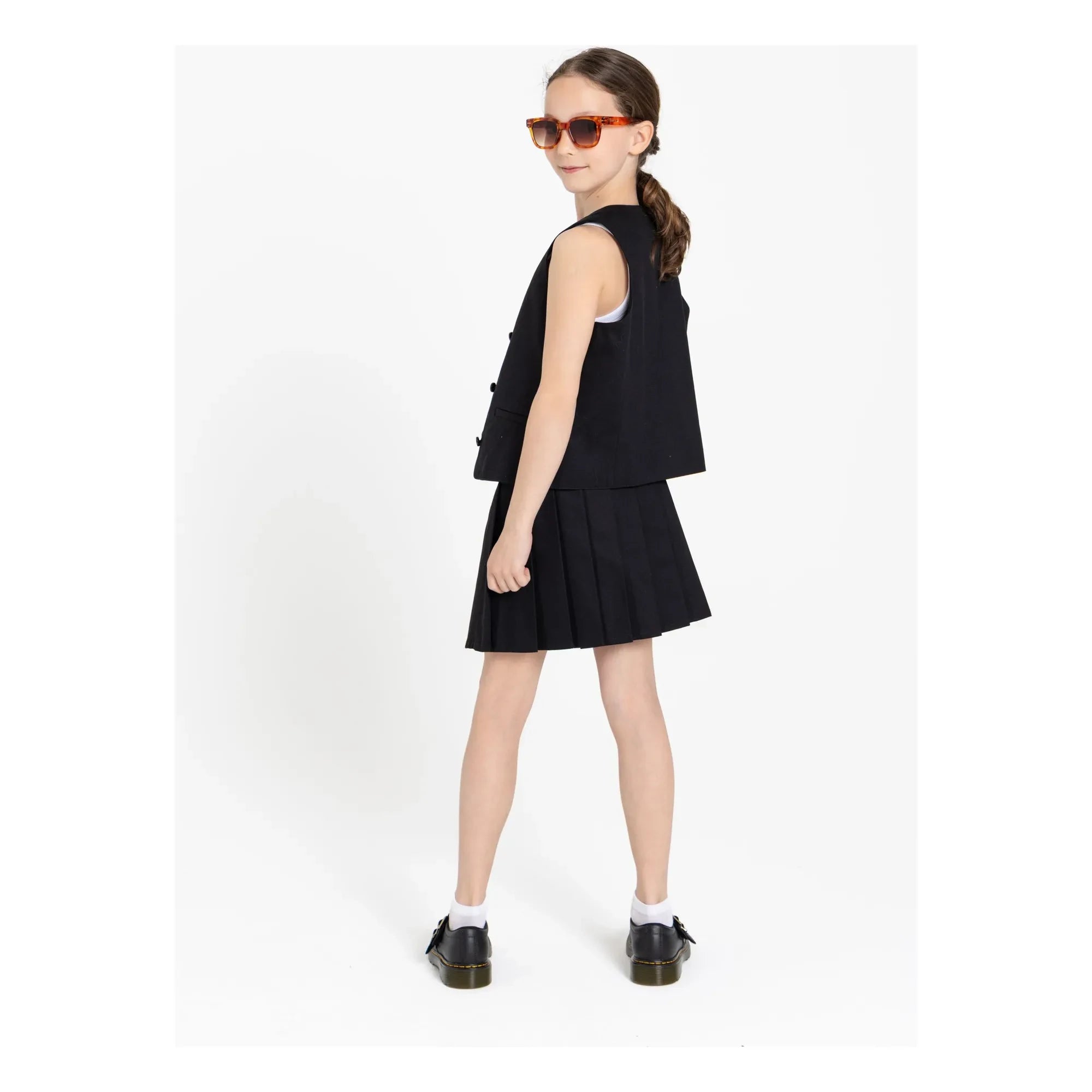 Finger in the nose - Sterling Asymmetric Skirt | Black
