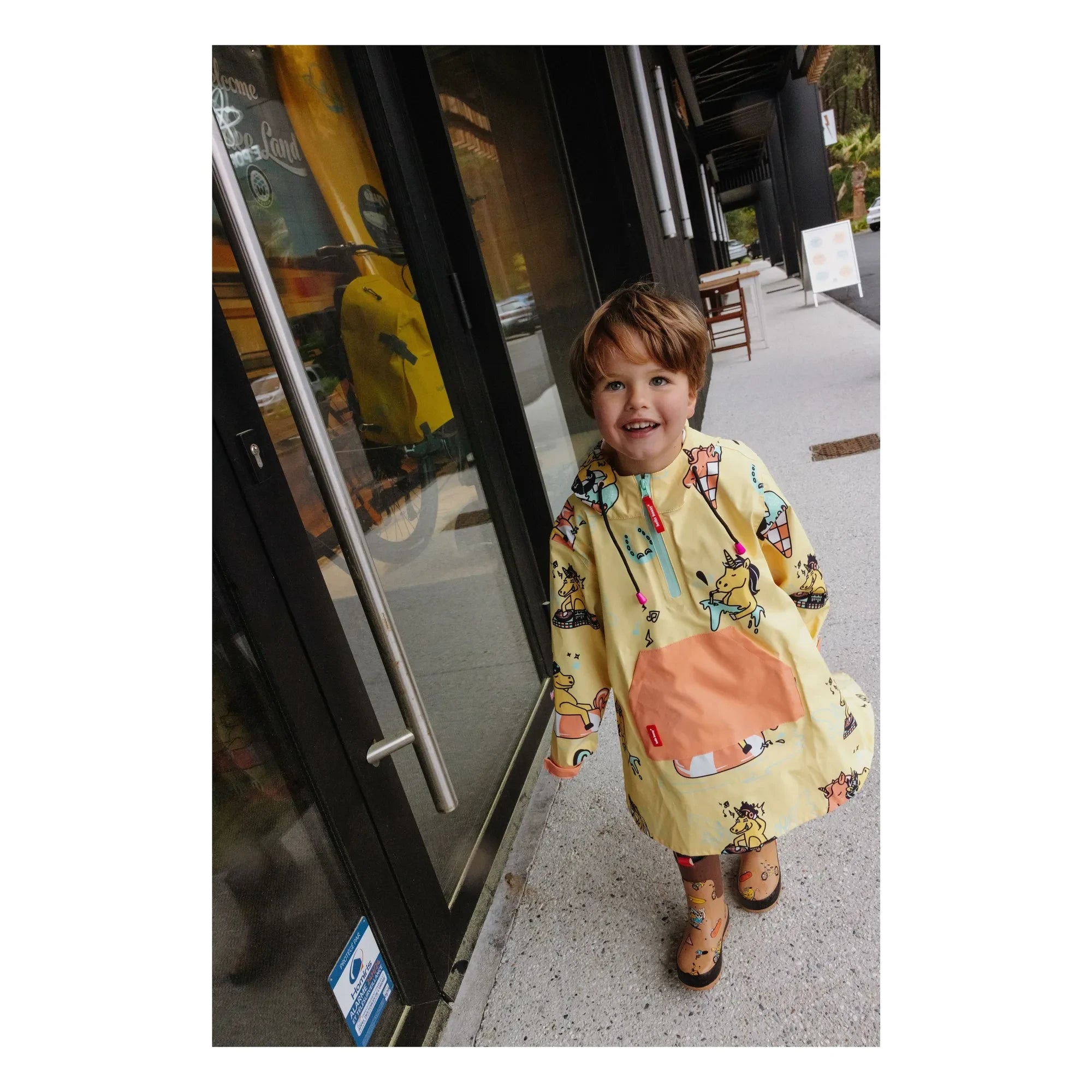 Hello Hossy - Unicorn Raincoat | Yellow
