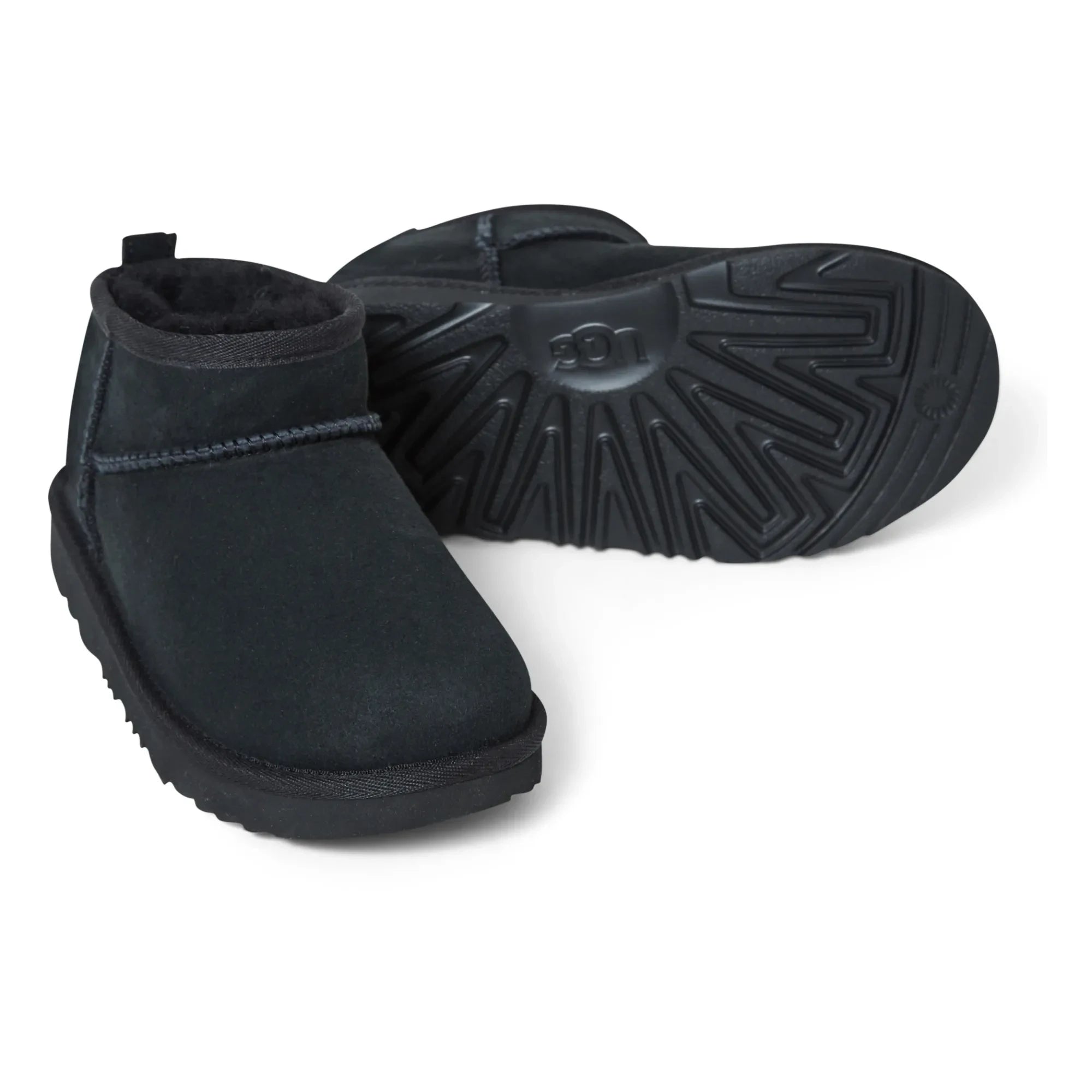 UGG - Classic Ultra Mini Shearling-Lined Boots | Black