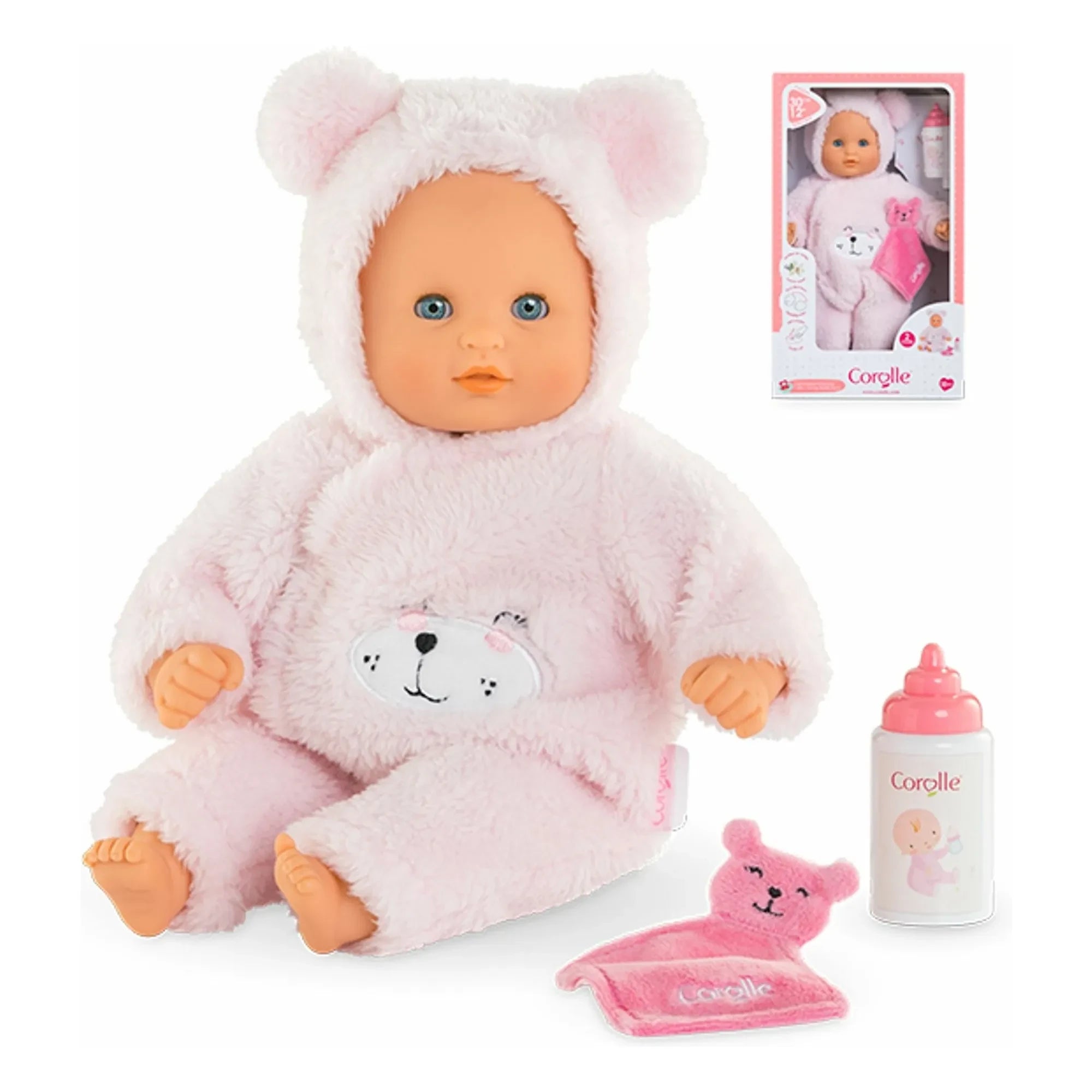 Corolle - My First Baby - Ourson d'Amour and Accessories | Light Pink