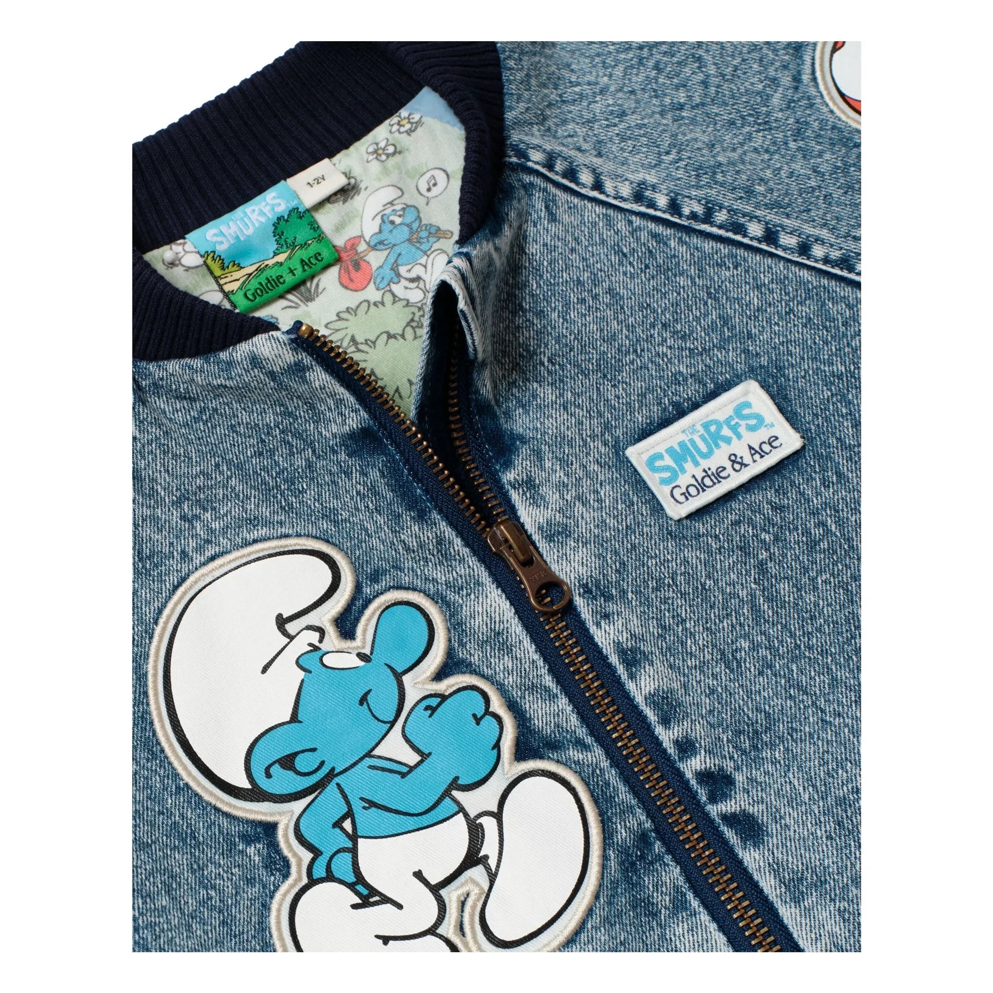 Goldie + Ace - Denim Ceket - Goldie + Ace x Schtroumpfs | Mavi