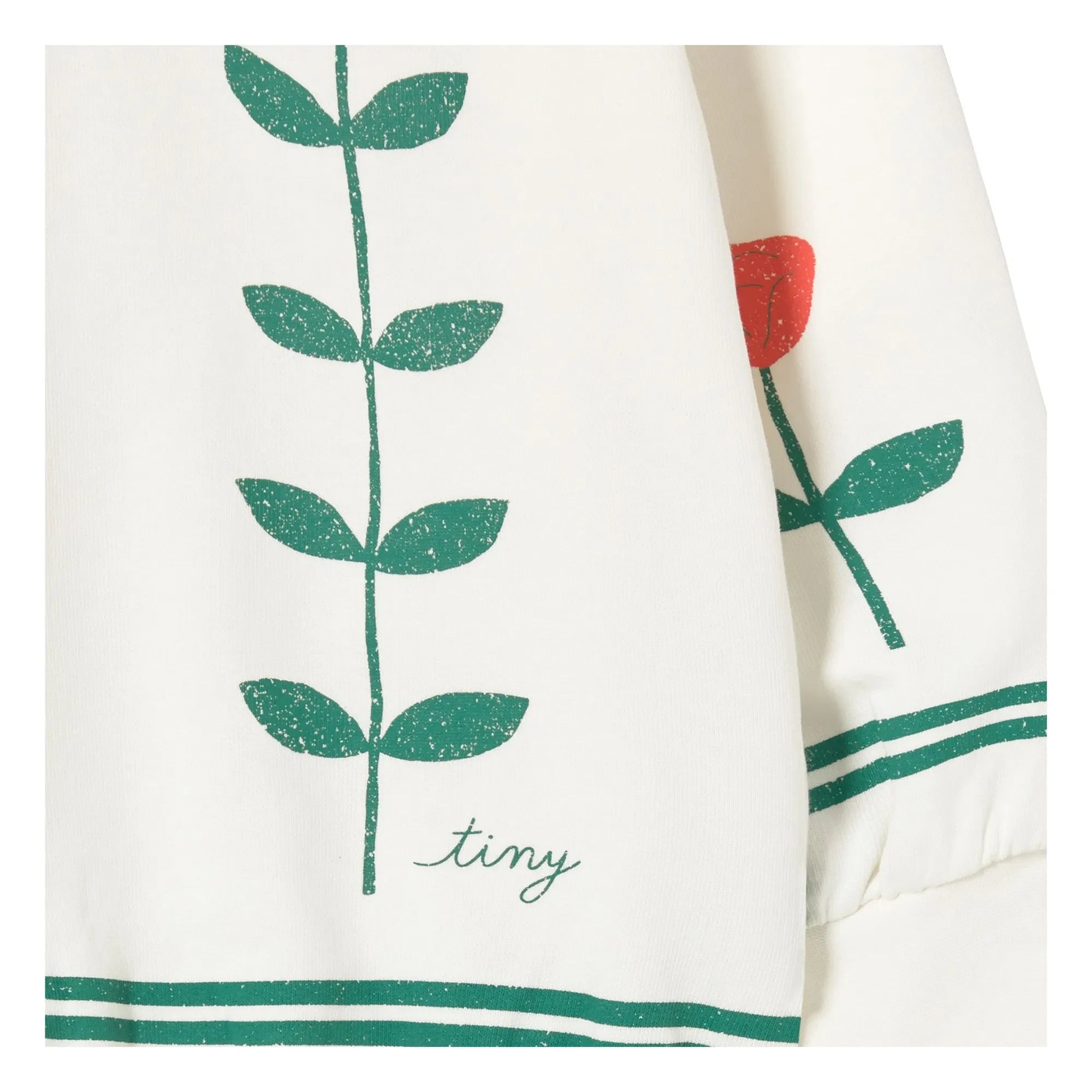 Tinycottons - Organic Cotton Flower Sweatshirt | White