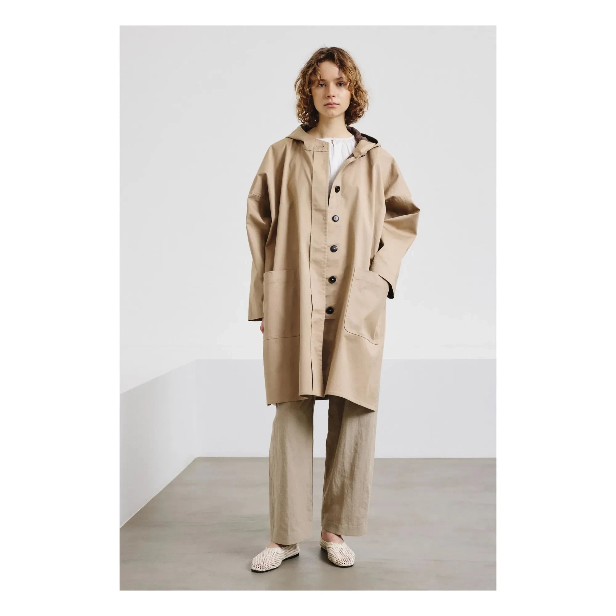 Pomandère - Cotton Canvas Waterproof Jacket | Sand