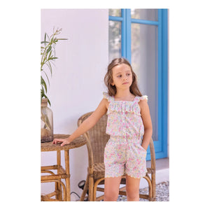 Tartine et Chocolat - Feston Liberty Romper | Yellow