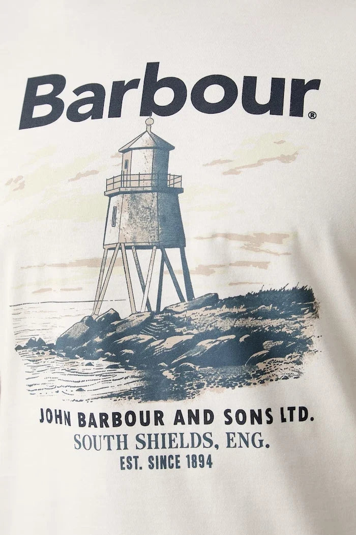 Barbour erkek pamuklu tişört Harbourside