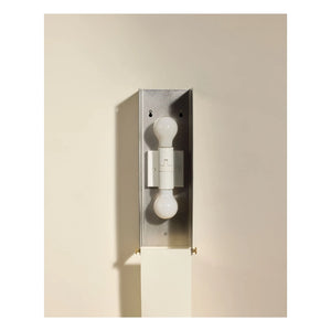 Maison Sarah Lavoine - Brushed Stainless Steel Wall Lamp Boxie | Steel