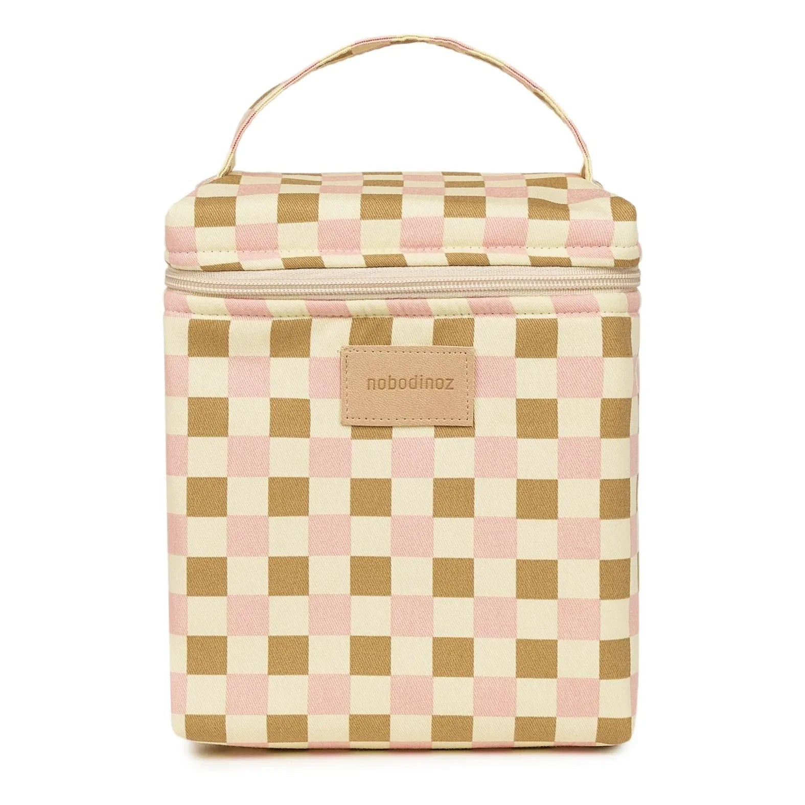 Nobodinoz - Hyde Park Mosaic lunch bag with thermos | Pink