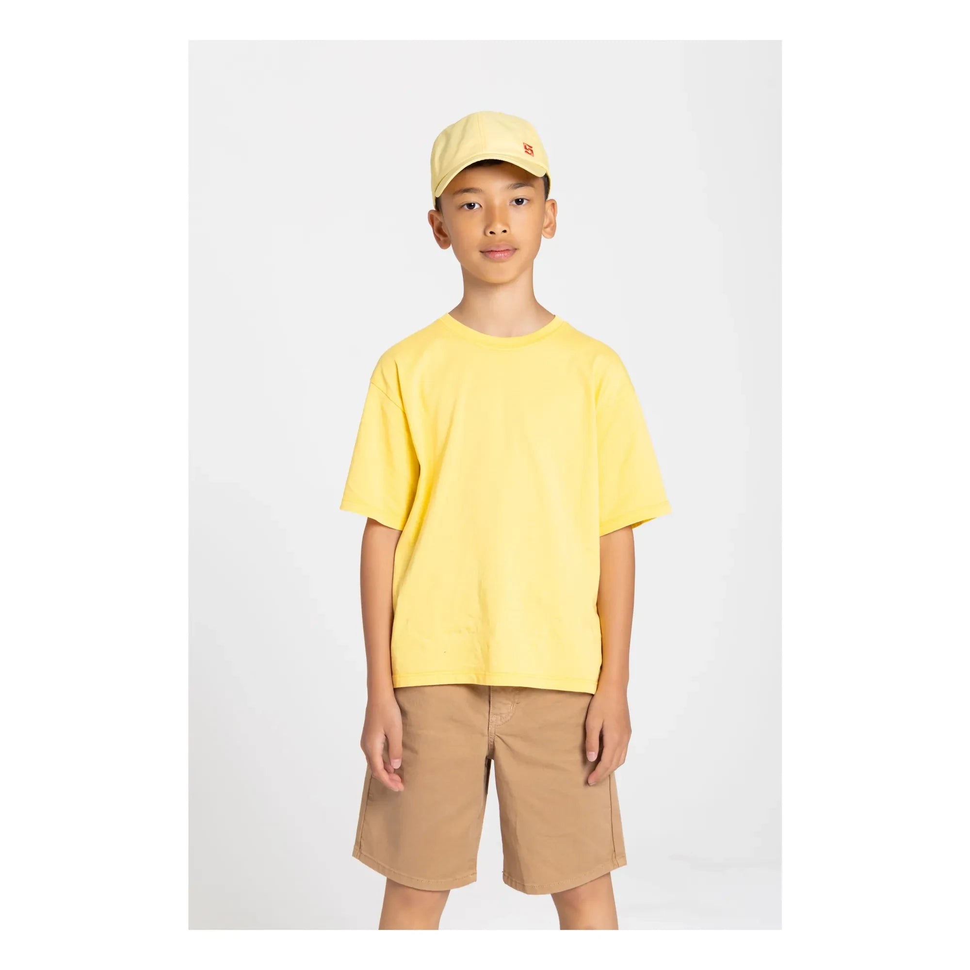 Smallable Kid - Nils Organic Cotton T-shirt | Fluorescent Yellow