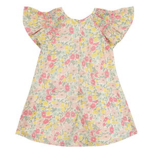 Tartine et Chocolat - Floral Gathered Dress | Yellow