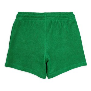 Mini Rodini - Organic Cotton Towel Ping Pong Shorts | Green