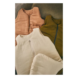 Poudre Organic - Double Cotton Muslin Baby Sleeping Bag | Dusty Pink
