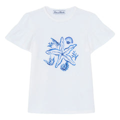 Tartine et Chocolat - Pearl Starfish T-Shirt | White