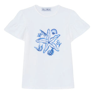 Tartine et Chocolat - Pearl Starfish T-Shirt | White
