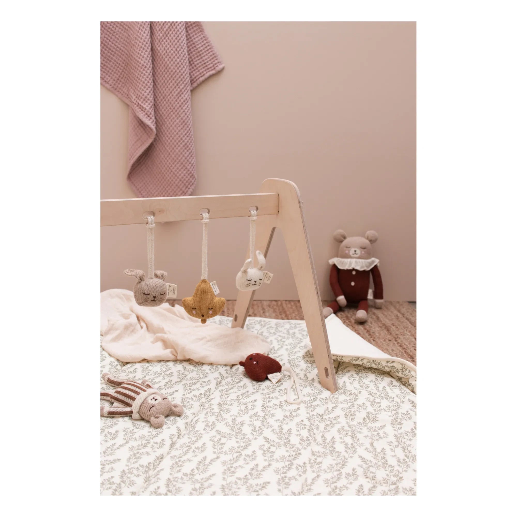 Main Sauvage - Pajama Set with Large Plush Bear | Terracotta