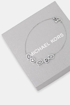 Michael Kors women's silver zirconia bracelet