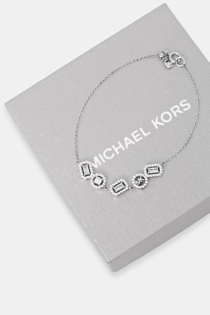 Michael Kors women's silver zirconia bracelet