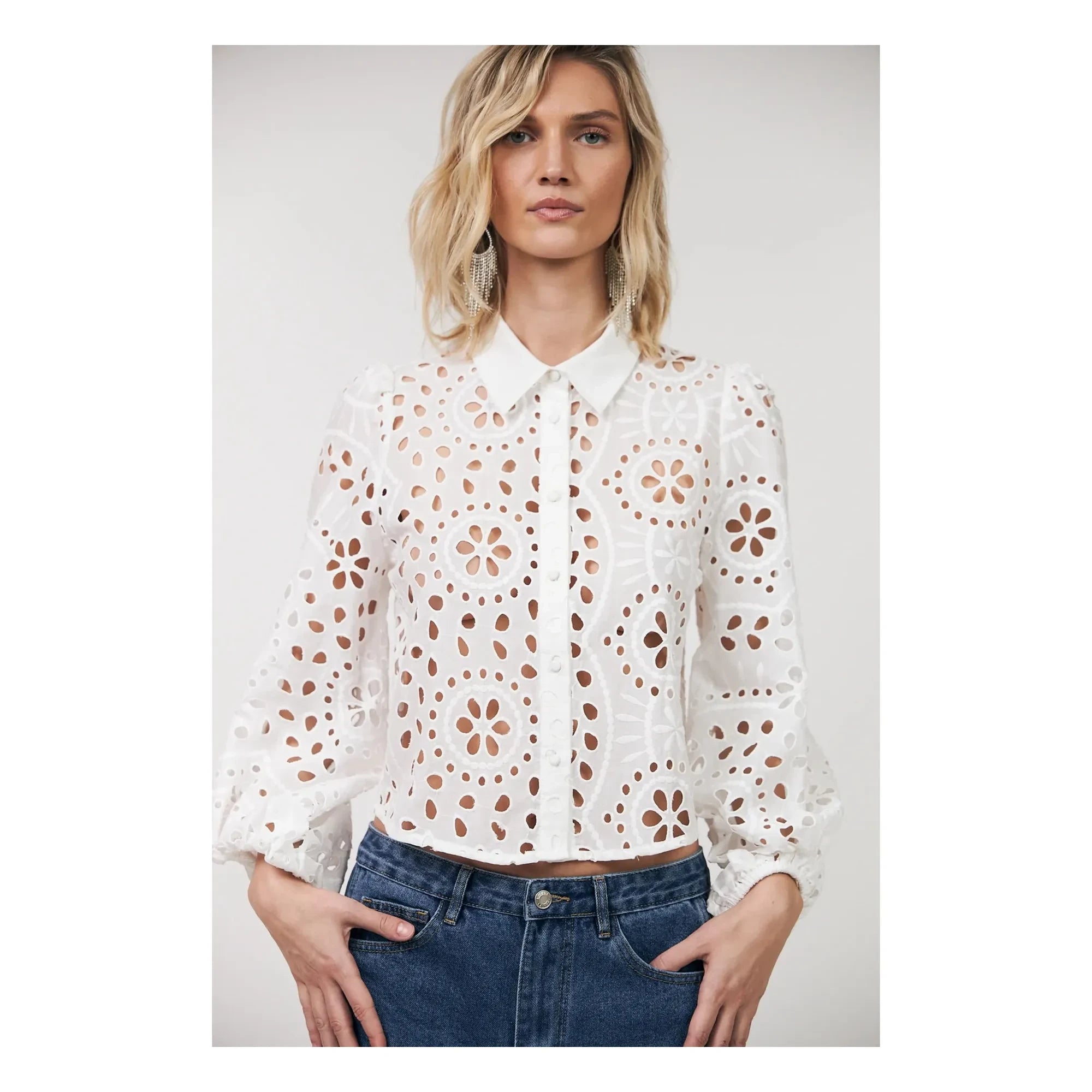 Lollys Laundry - Remy Cotton Shirt | White