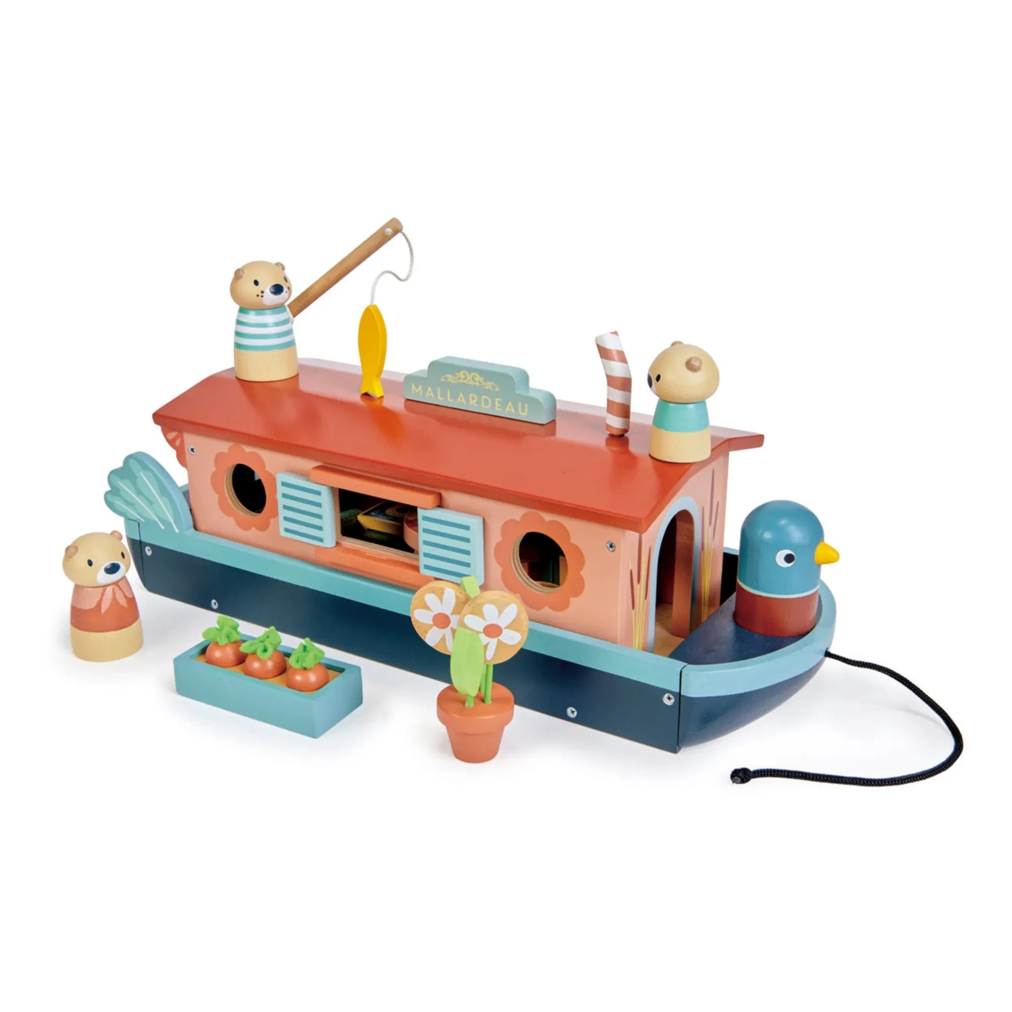 Tender Leaf Toys - Otter Family Boat