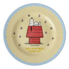 Rice - The Sun Will Come Up Melamine Plate - Rice x Snoopy | Cream