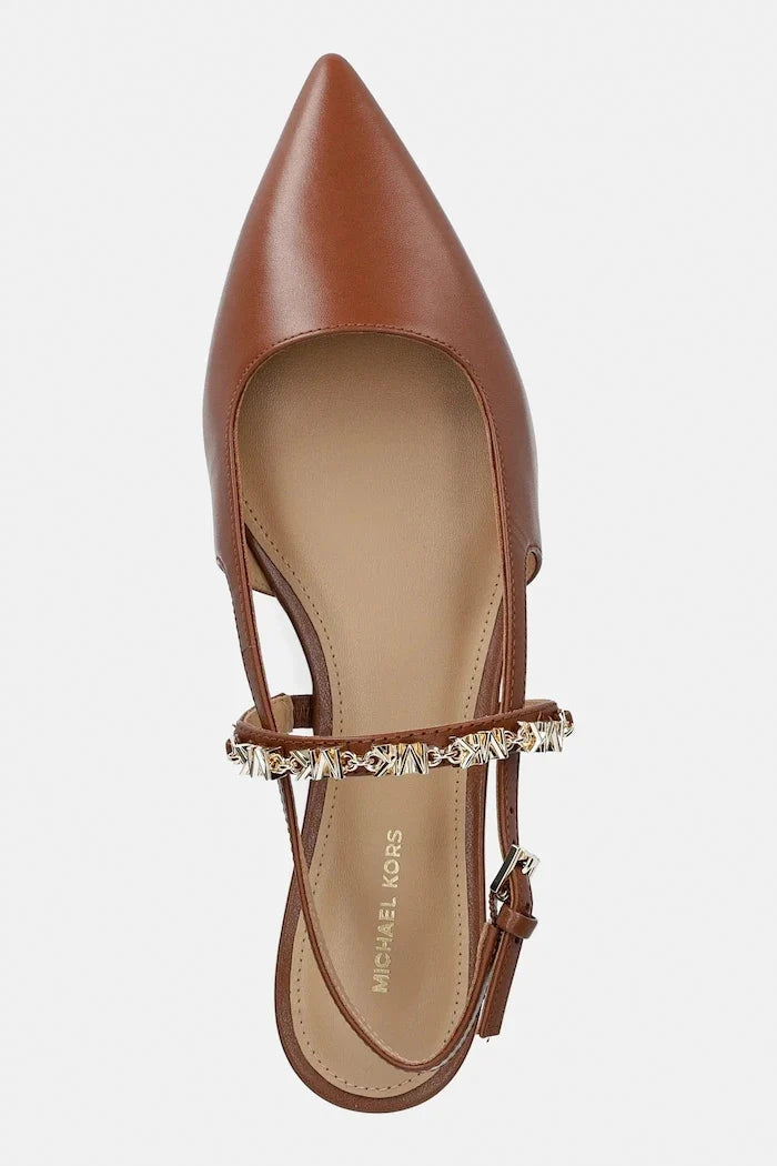 MICHAEL Michael Kors Dina Flex Sling Flat Deri Babet