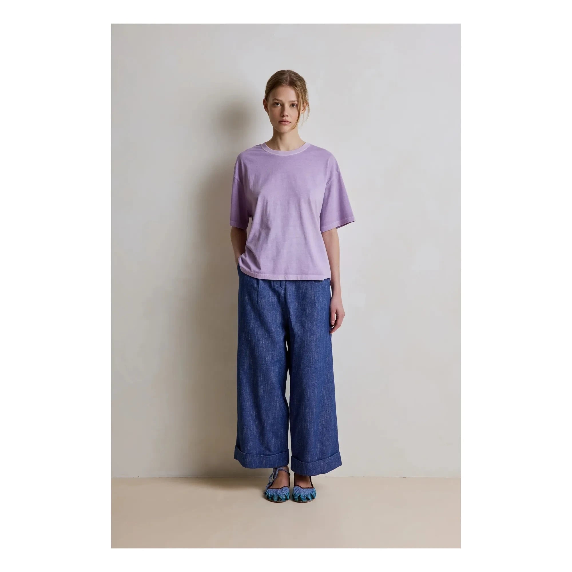 Hod - Ambre Cotton T-Shirt | Matcha Green