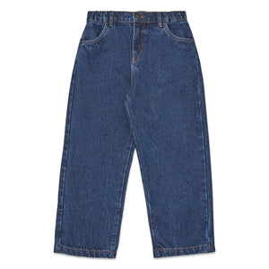 Main Story - Organik Pamuklu Geniş Paça Jean | Vintage mavi denim