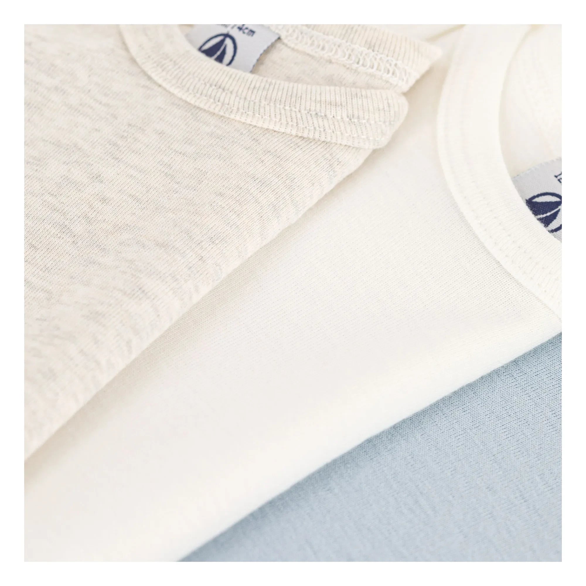 Petit Bateau - Pack of 3 Bodysuits | Blue
