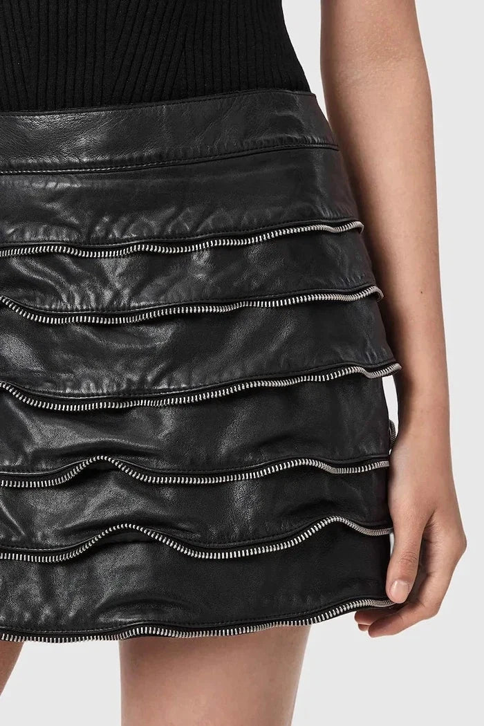 AllSaints EMARA Deri Etek