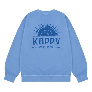 Kappy - Sunny Wing Pigment Sweatshirt | Light Blue