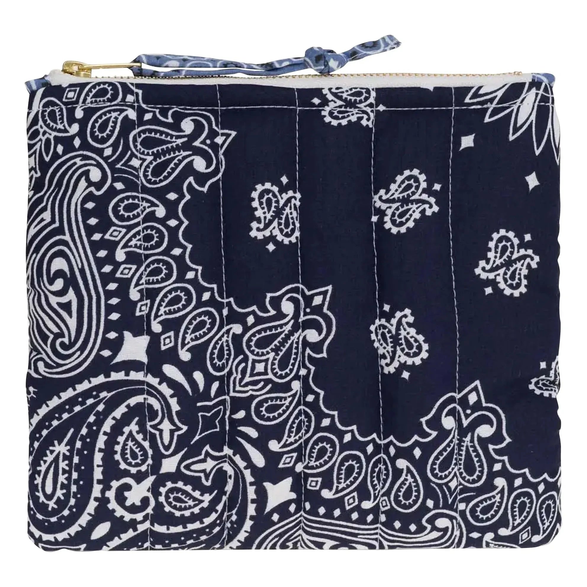 Call it by your name - Mini Zippered Pocket Quilted Heart | Navy Blue