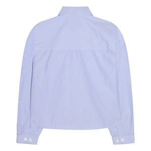 Smallable Kid - Clara Striped Short Shirt | Light Blue