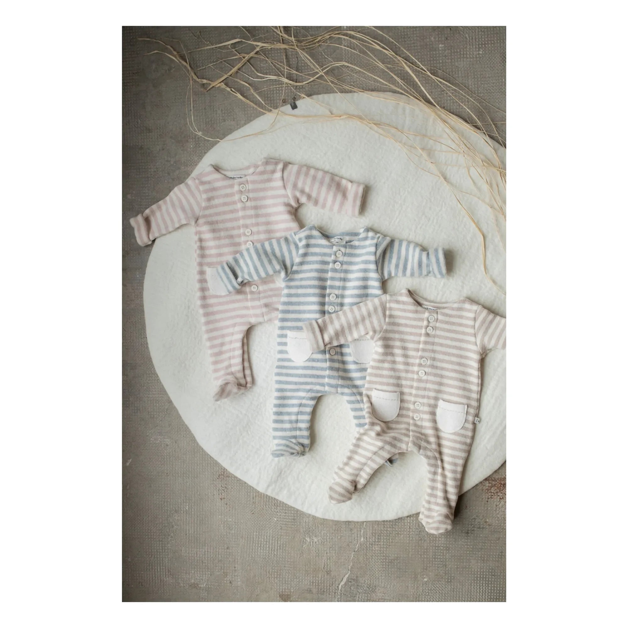 1+ in the Family - Milo Pajamas | Nude