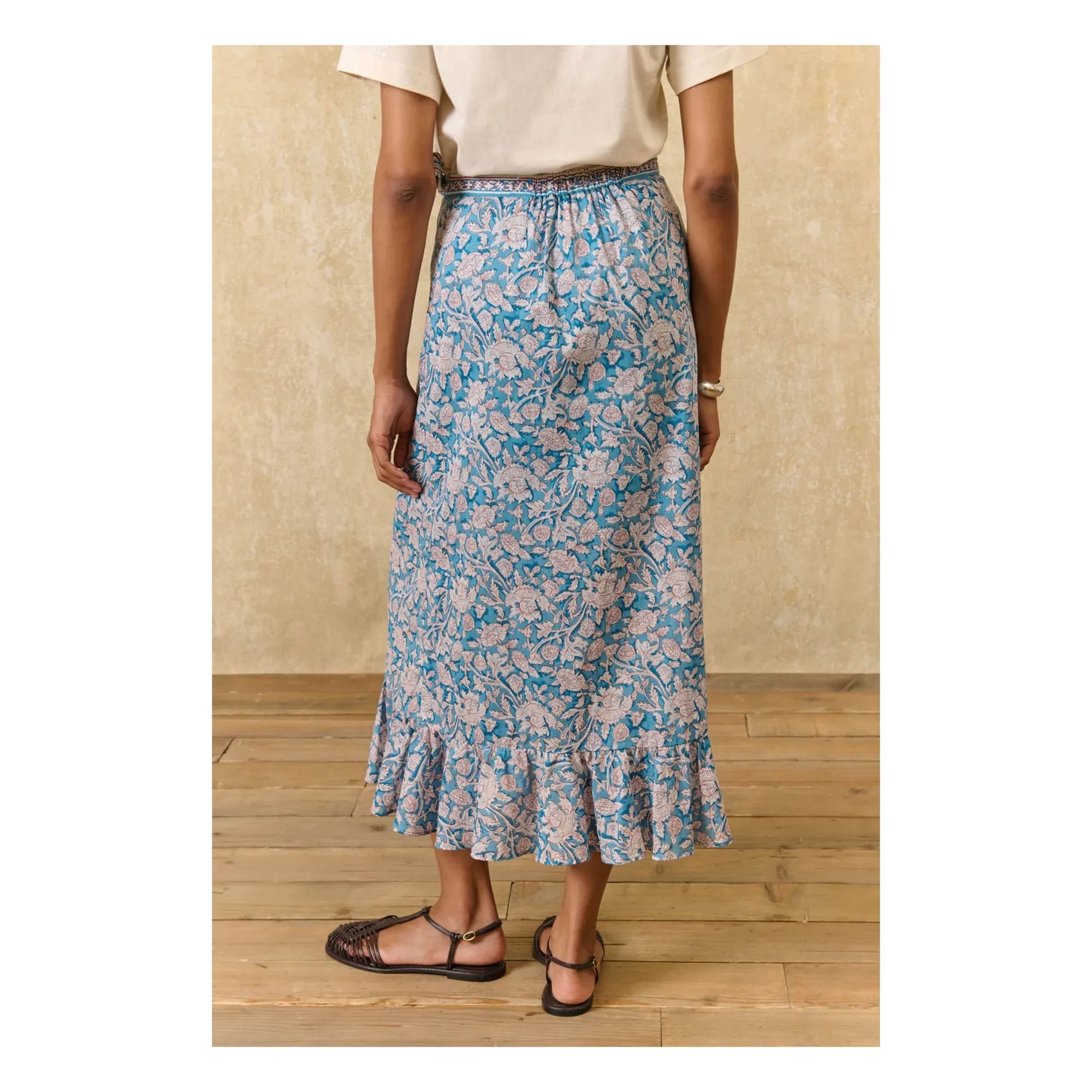 Louise Misha - Imelda Skirt Organic Cotton | Blue