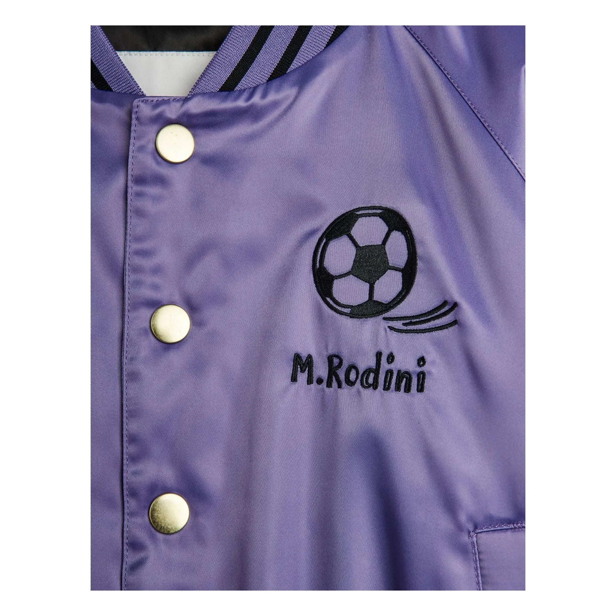 Mini Rodini - Football Bomber Satin Recycled Fibers | Purple