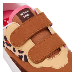 Hello Hossy - Leopard Scratch Sneakers | Cream