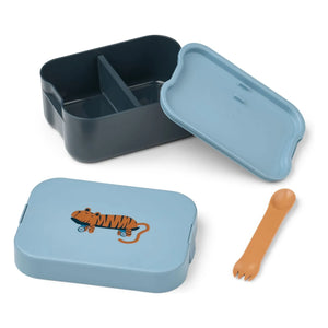 Liewood - Lunch-box Kamil | Tiger/Mavi Sahil