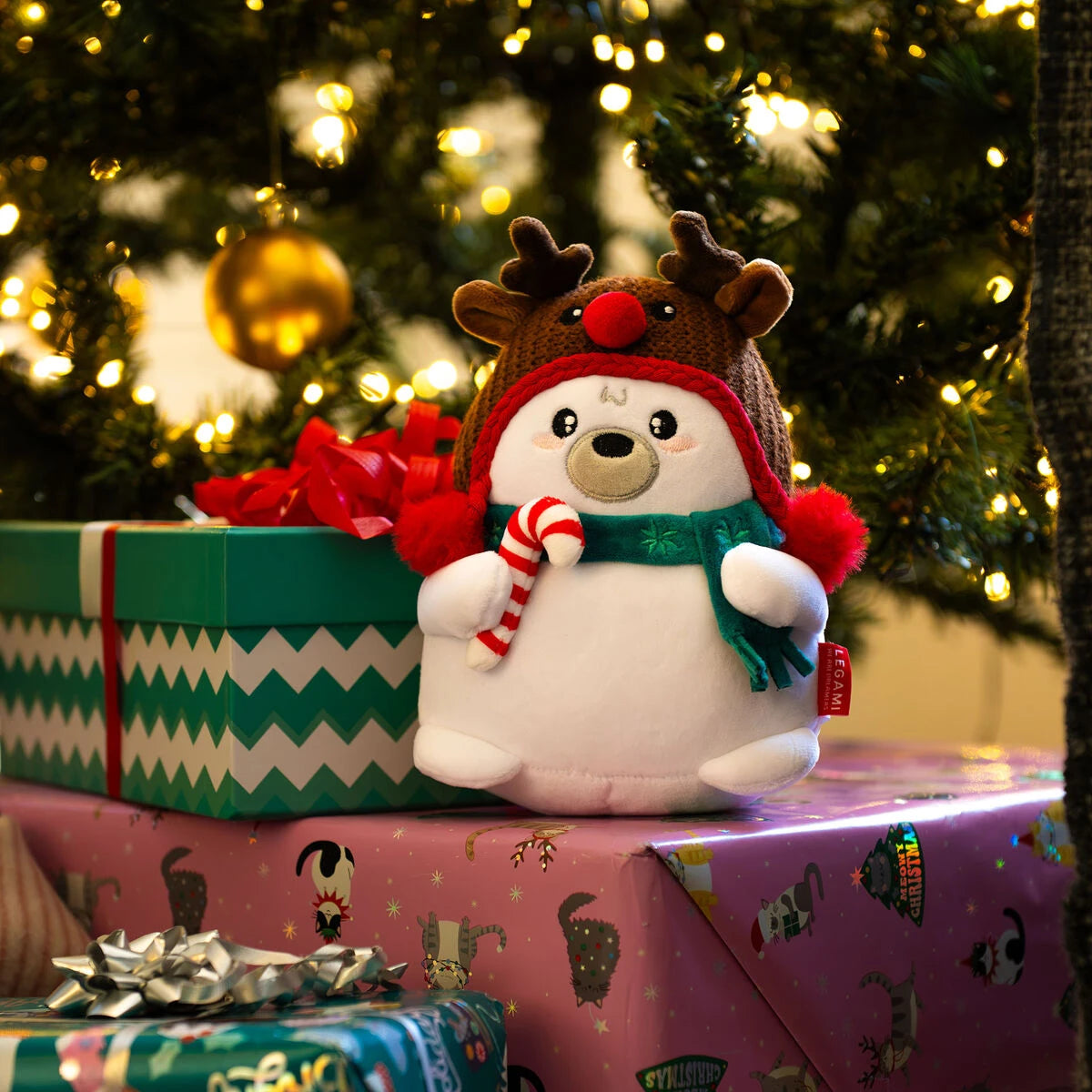 Legami - Polar Bear Christmas Plush Toy - Mini Super Soft!