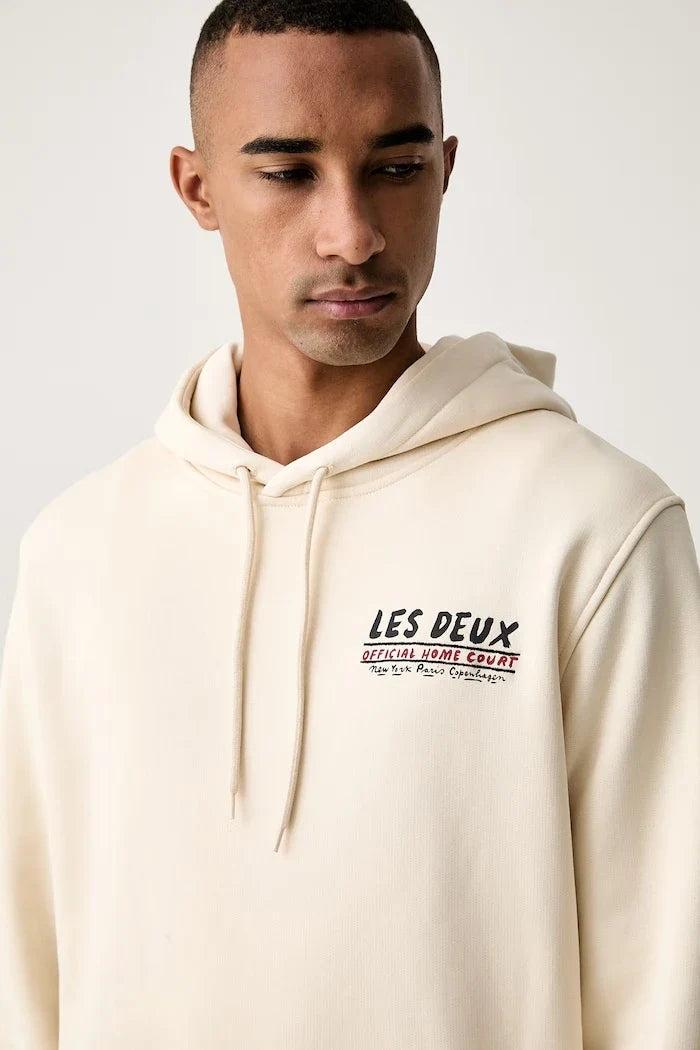 Les Deux kapüşonlu erkek pamuk ve elastanlı sweatshirt