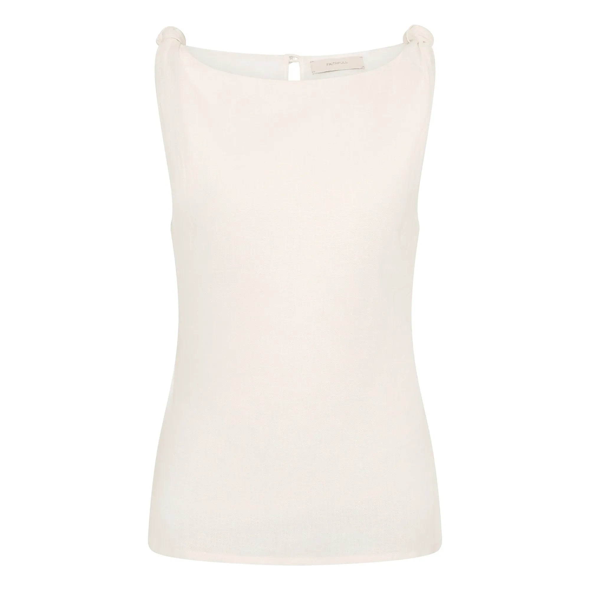 Faithfull the Brand - Ecru Top with Floral Linen