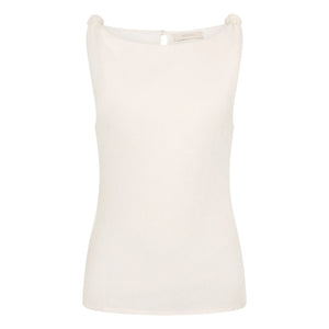 Faithfull the Brand - Ecru Top with Floral Linen