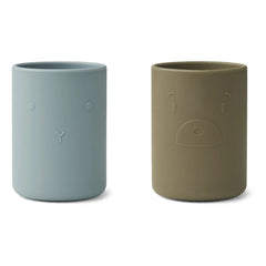 Liewood - Ethan Silicone Cups - Set of 2 | Blue
